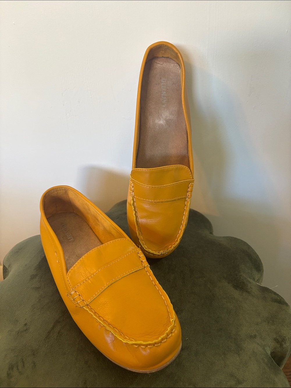 Old Navy Women’s Mustard Yellow Penny Loafers